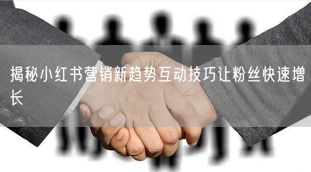 揭秘小红书营销新趋势互动技巧让粉丝快速增长