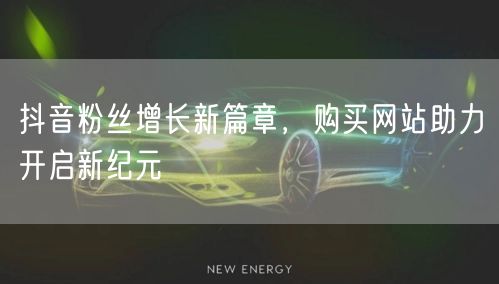 抖音粉丝增长新篇章，购买网站助力开启新纪元
