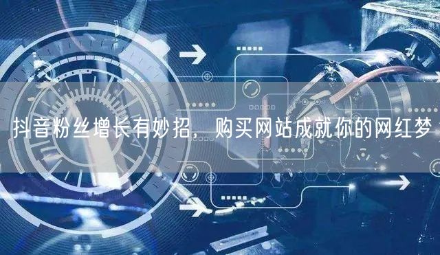 抖音粉丝增长有妙招，购买网站成就你的网红梦