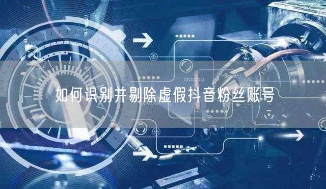 如何识别并剔除虚假抖音粉丝账号