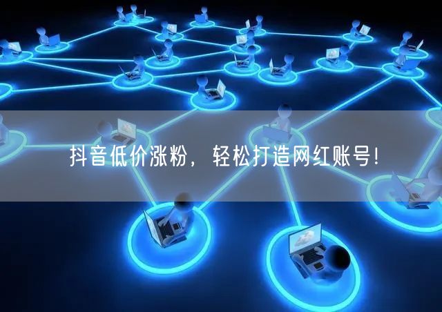 抖音低价涨粉，轻松打造网红账号！
